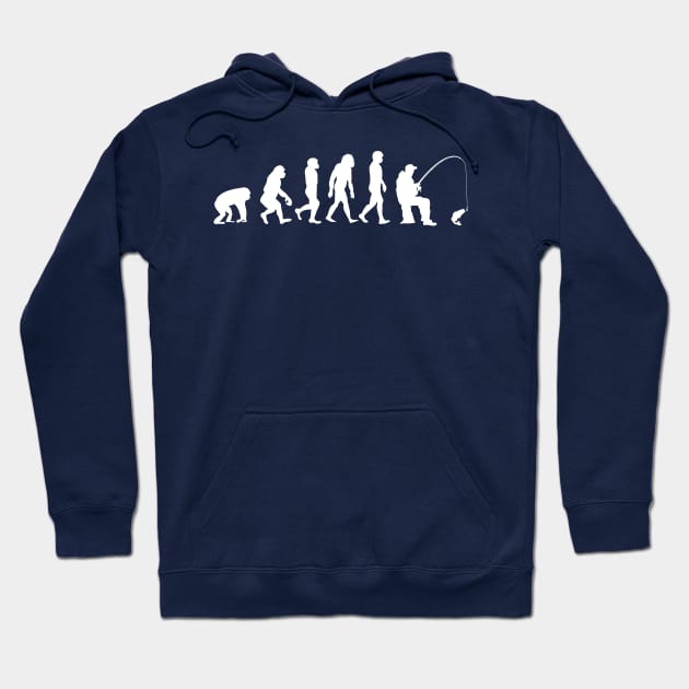 Fishing Evolution l Sitting Fisherman gift Hoodie by Shirtbubble